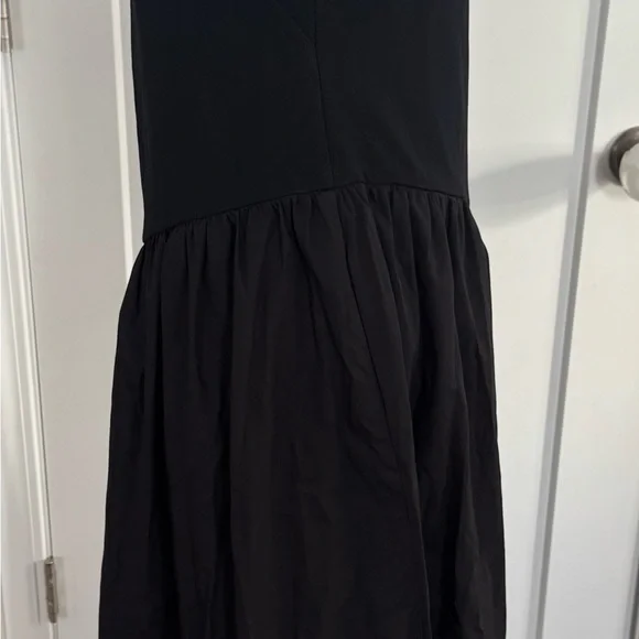 long black dress coat mens Women's Black Off-Shoulder Midi Dress